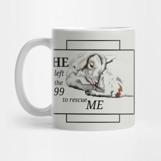 Baby lamb -rescue cross Mug